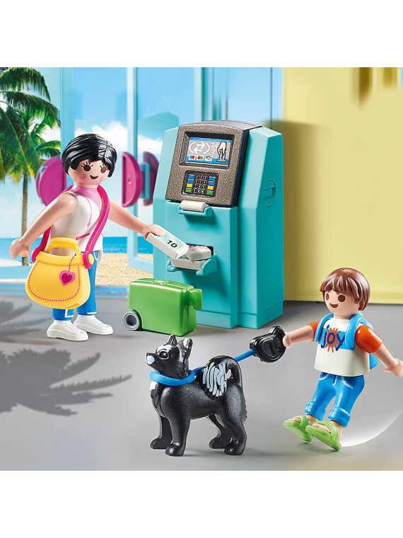 Playmobil Family Fun 70439 Vacanciers et Distributeur Automatique à Billets