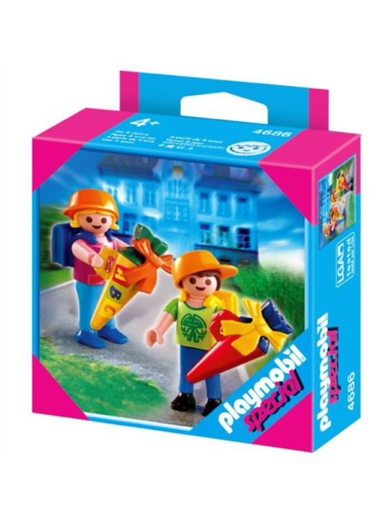 PLAYMOBIL SPECIAL 4686 ECOLIERS PREMIER JOUR D'ECOLE AVEC POCHETTE SURPRISE