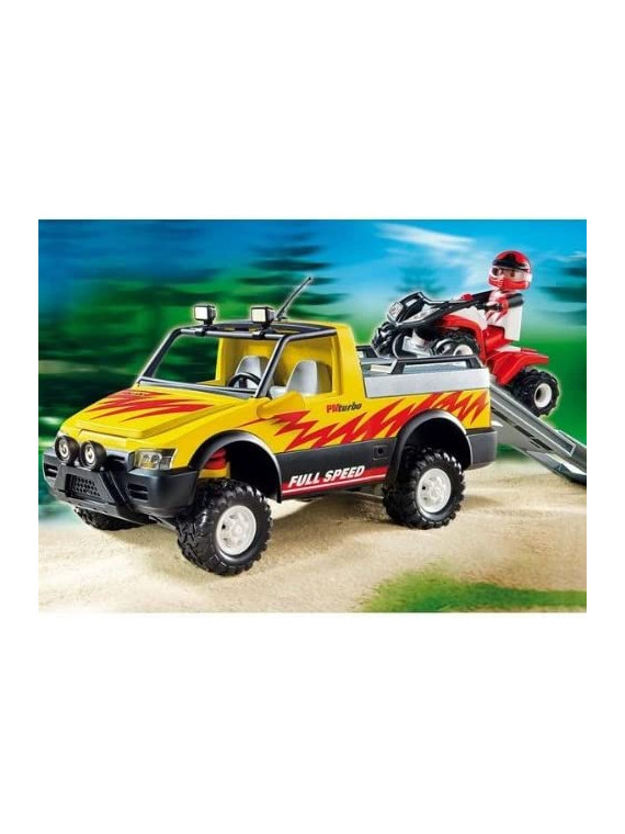 PLAYMOBIL 4228 Pick up & Quad de Course