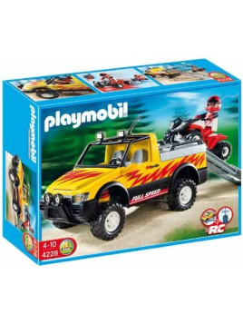 PLAYMOBIL 4228 Pick up & Quad de Course