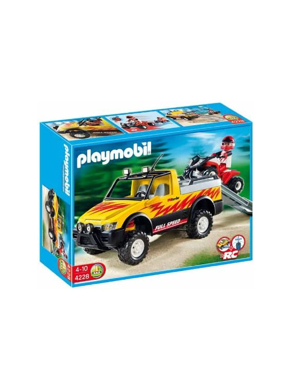 PLAYMOBIL 4228 Pick up & Quad de Course