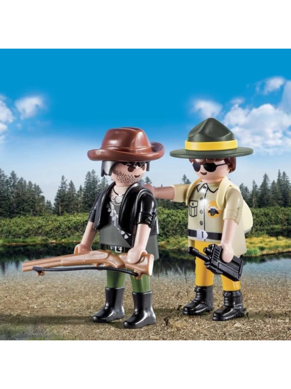 PLAYMOBIL 9217 Duo Garde Forestier et Braconnier