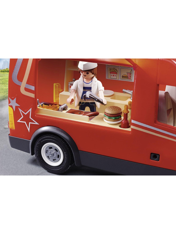 PLAYMOBIL 5677 City action Camion food truck restauration