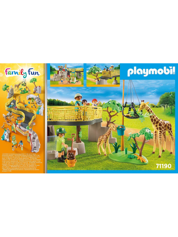 playmobil 71190 family fun parc animalier