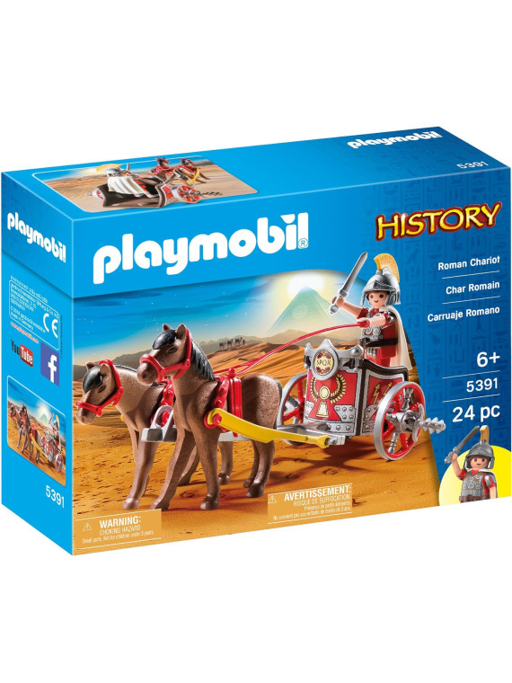 Playmobil history 5391 Char Romain avec tribun