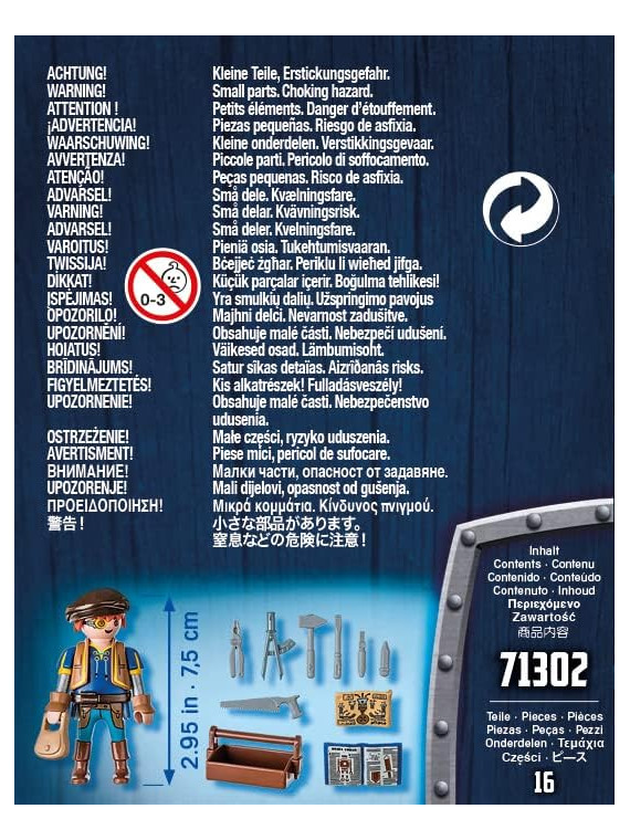 PLAYMOBIL Novelmore 71302 Dario avec Outils