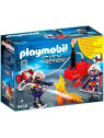 PLAYMOBIL City Action 9468 Pompiers  avec matériel lance incendie