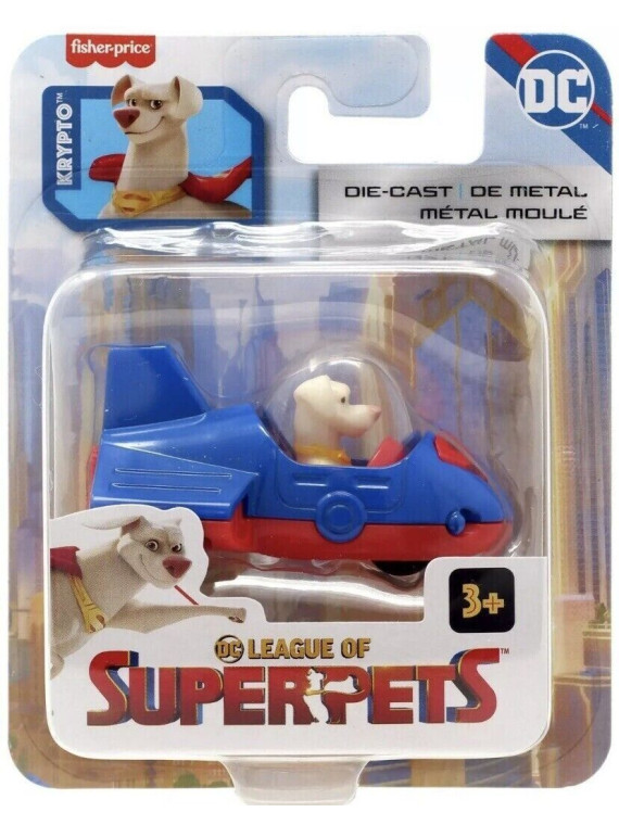 FISHER-PRICE FIGURINE DC COMICS SUPERPETS KRYPTO AVION