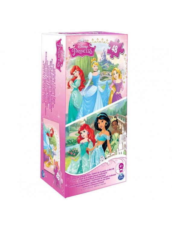 PUZZLE  DISNEY PRINCESSES LOT DE 2 DE 48 PIÈCES 6033113