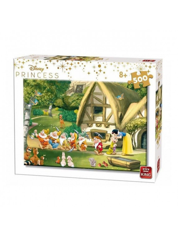 KING Puzzle Disney Princesse Blanche Neige et les sept nains 500 pièces  55916