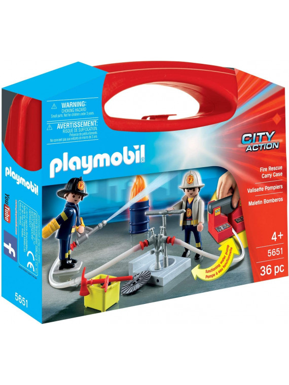 PLAYMOBIL 5651 CITY ACTION VALISETTE POMPIERS