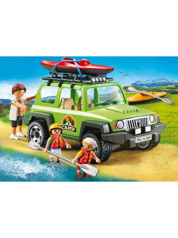 PLAYMOBIL FAMILY FUN 9154 OFF ROAD SUV CAMIONNETTE ET CANOE