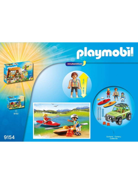 PLAYMOBIL FAMILY FUN 9154 OFF ROAD SUV CAMIONNETTE ET CANOE