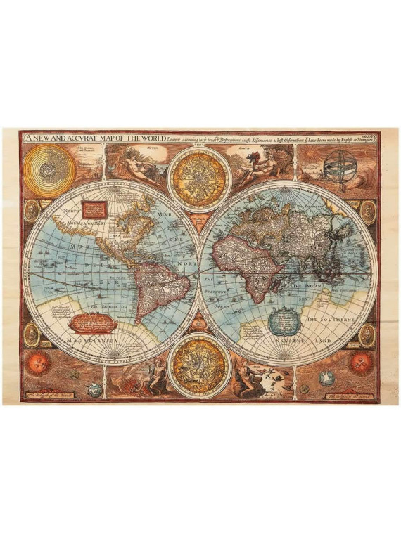 DINO PUZZLE CARTE DU MONDE 500 PIECES 50230