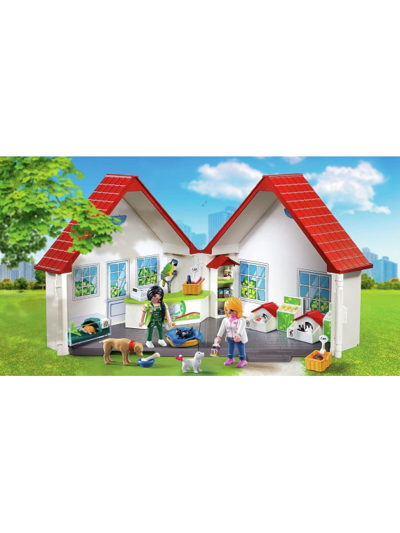 PLAYMOBIL 5633 CITY LIFE MAISON ANIMALERIE TRANSPORTABLE