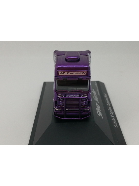 HERPA 110754 scania r silver surfer/ml transporte purple camion 1/87