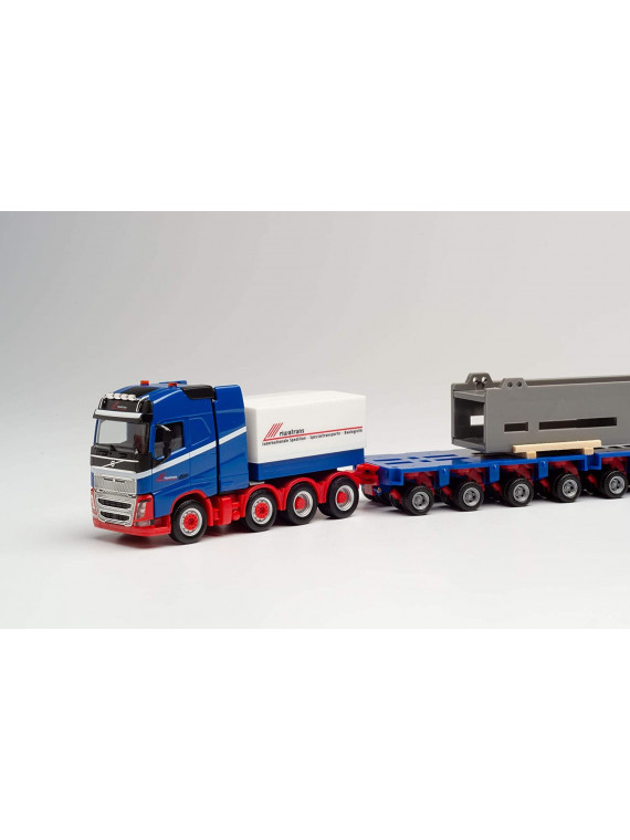 HERPA 312158 VOLVO FH 16 Glob avec plateau 12 Essieux et chargement RIWATRANS