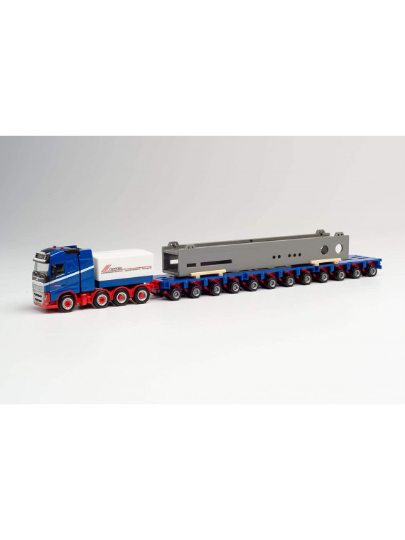 HERPA 312158 VOLVO FH 16 Glob avec plateau 12 Essieux et chargement RIWATRANS