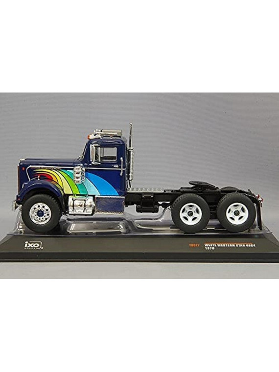 IXO MODELS TR077  Camion White Western Star 4864 1970 Noir bleu 1/43