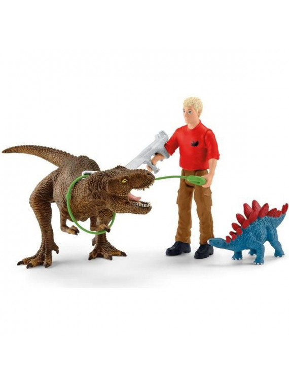 SCHLEICH 41465 Attaque Tyrannosaure Rex